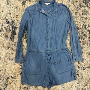 Denim loft romper